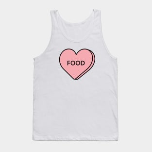 I love food - heart candy Tank Top